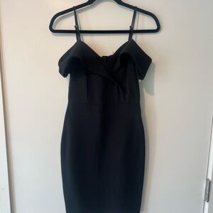 Soprano Elegant Black Off-Shoulder Dress